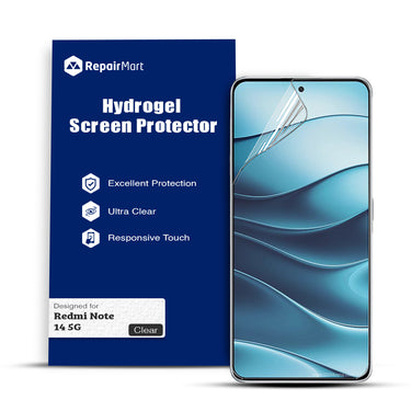 Redmi Note 14 5G Compatible Premium Hydrogel Screen Protector With Full Coverage Ultra HD